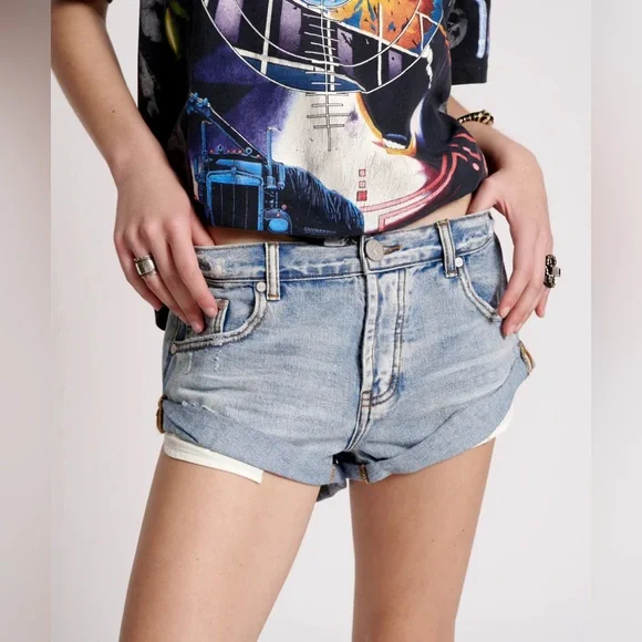 Bandits “ Hendrixe “ Low Waist Denim Shorts - Blue, NWT